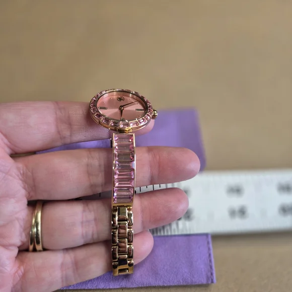 Swarovski Pink and Rose Gold Watch - Picture 5 of 9